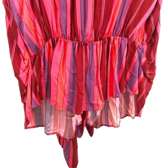 Free People Mackenzie Wrap Button-Up Sleeveless Top Floral Combo Small NWT - Picture 9 of 12